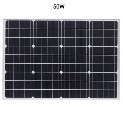 Μονοκρυσταλλικό ηλιακό πάνελ - Solar Panel - 50W - 676128