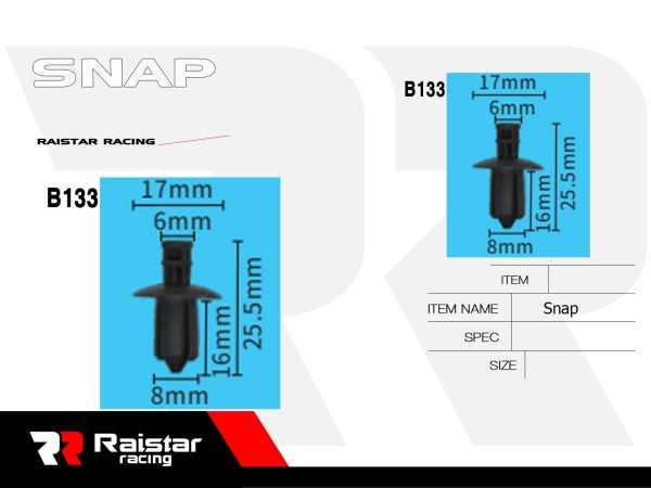 Σετ συνδετήρες αυτοκινήτου - 20pcs - R-F16101-20 - 180862