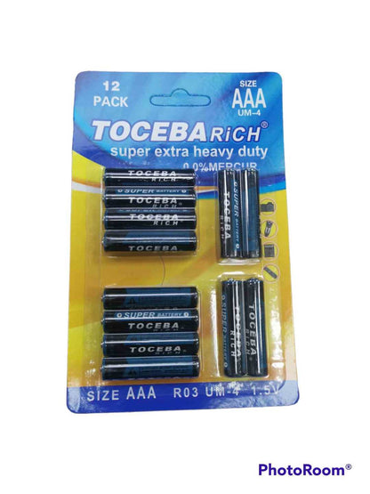 Μπαταρίες ΑΑΑ –  UM-4 – 1.5V - 12pcs – 400093