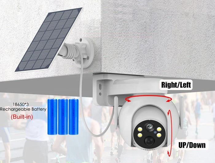 Ηλιακή κάμερα ασφαλείας IP - Solar Security Camera – WiFi - TQ3 200W - 310627