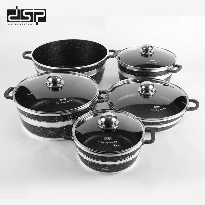 Σετ κατσαρόλες - 5pcs - CA015-S01-Black - DSP - 613194