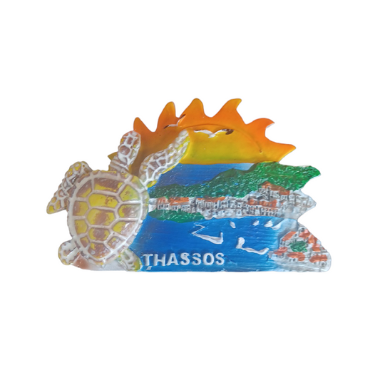 Tουριστικό μαγνητάκι Souvenir – Σετ 12pcs - Resin Magnet - Thassos - 678131