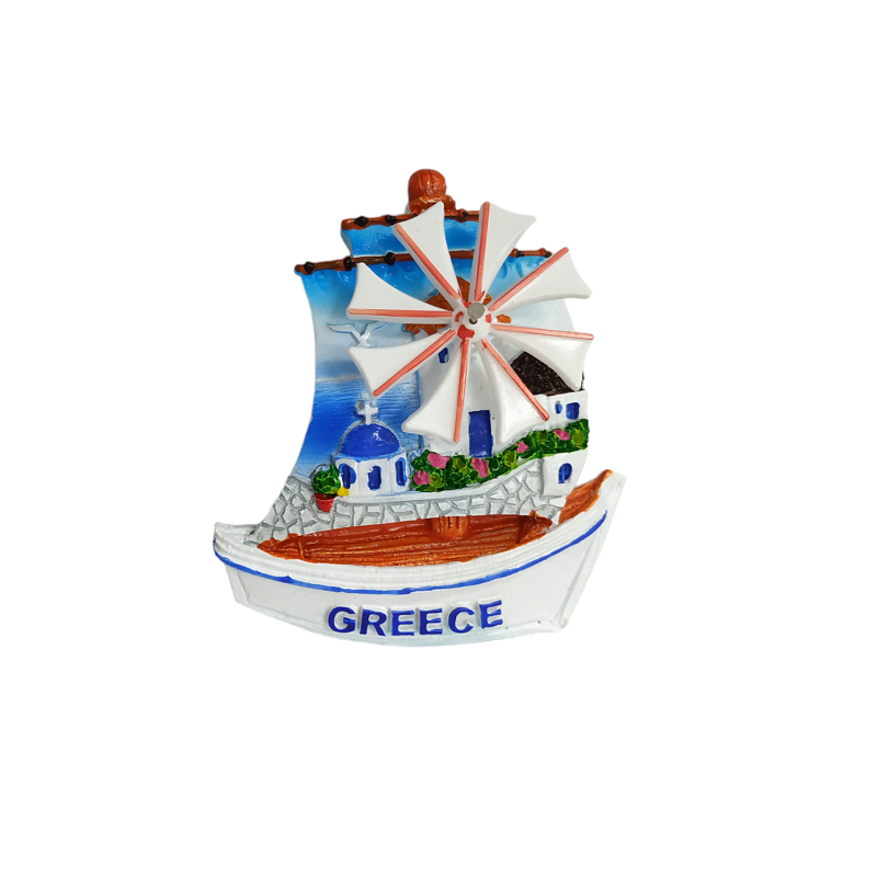 Tουριστικό μαγνητάκι Souvenir – Σετ 12pcs - Resin Magnet - 678183