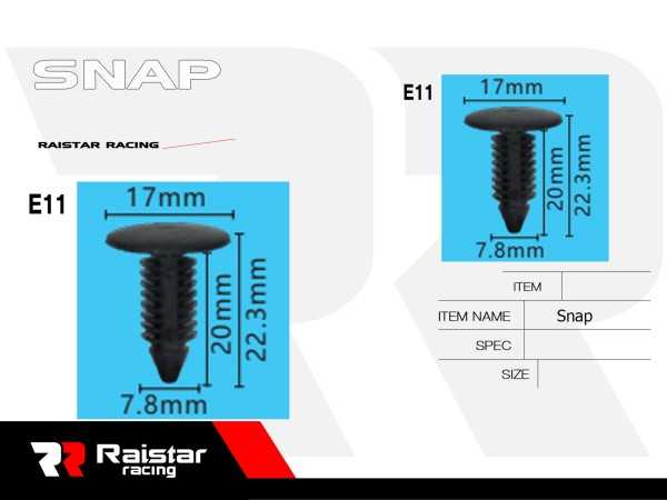 Σετ συνδετήρες αυτοκινήτου - 20pcs - R-F16101-10 - 180871