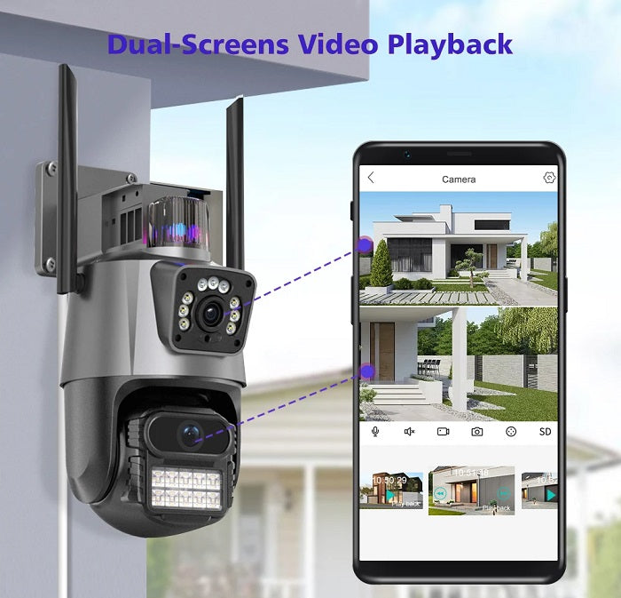 Κάμερα ασφαλείας IP Dual - Security Camera - WiFi - 310777