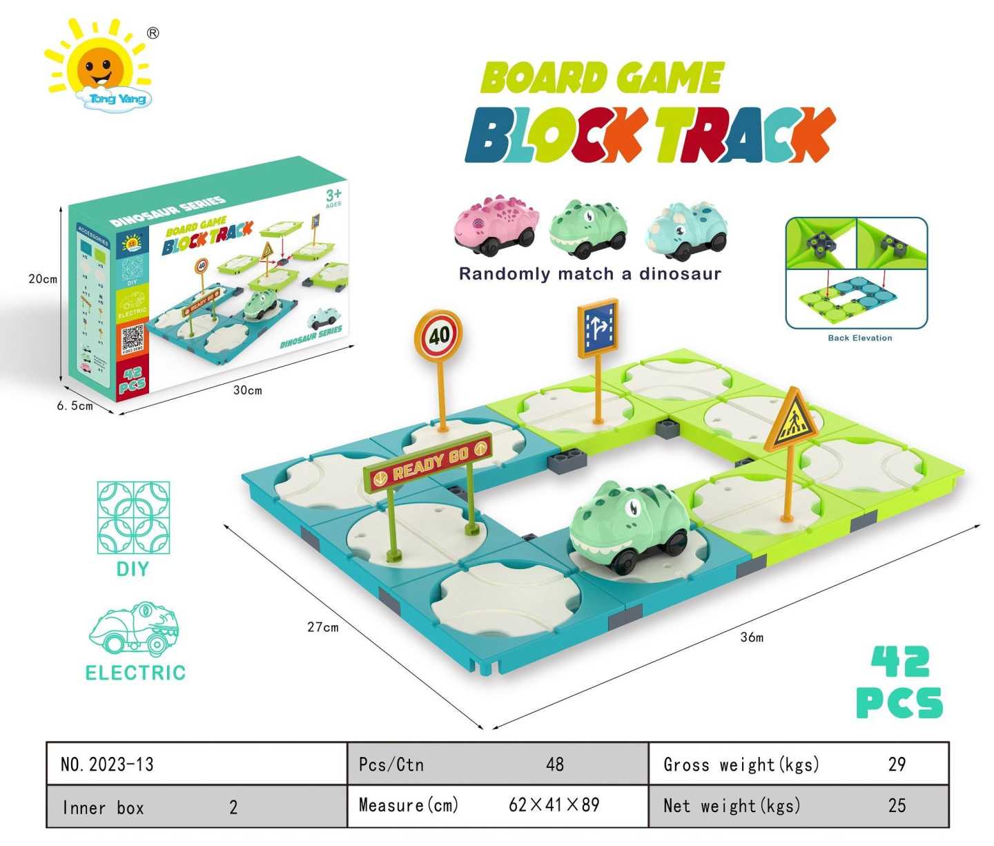 Επιτραπέζιο παιχνίδι - Block Track - 42pcs - 2023-13 - 677103