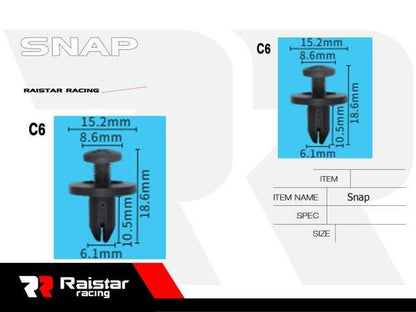 Σετ συνδετήρες αυτοκινήτου - 20pcs - R-F16101-06 - 180863