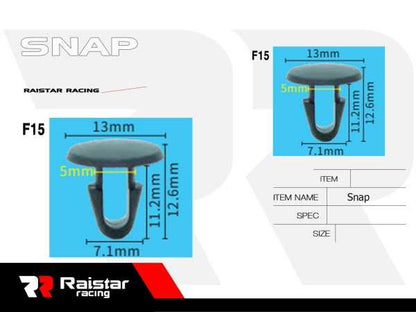 Σετ συνδετήρες αυτοκινήτου - 20pcs - R-F16101-23 - 180868